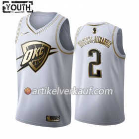 NBA Oklahoma City Thunder Trikot Shai Gilgeous-Alexander 2 Nike 2019-2020 Weiß Golden Edition Swingman - Kinder
